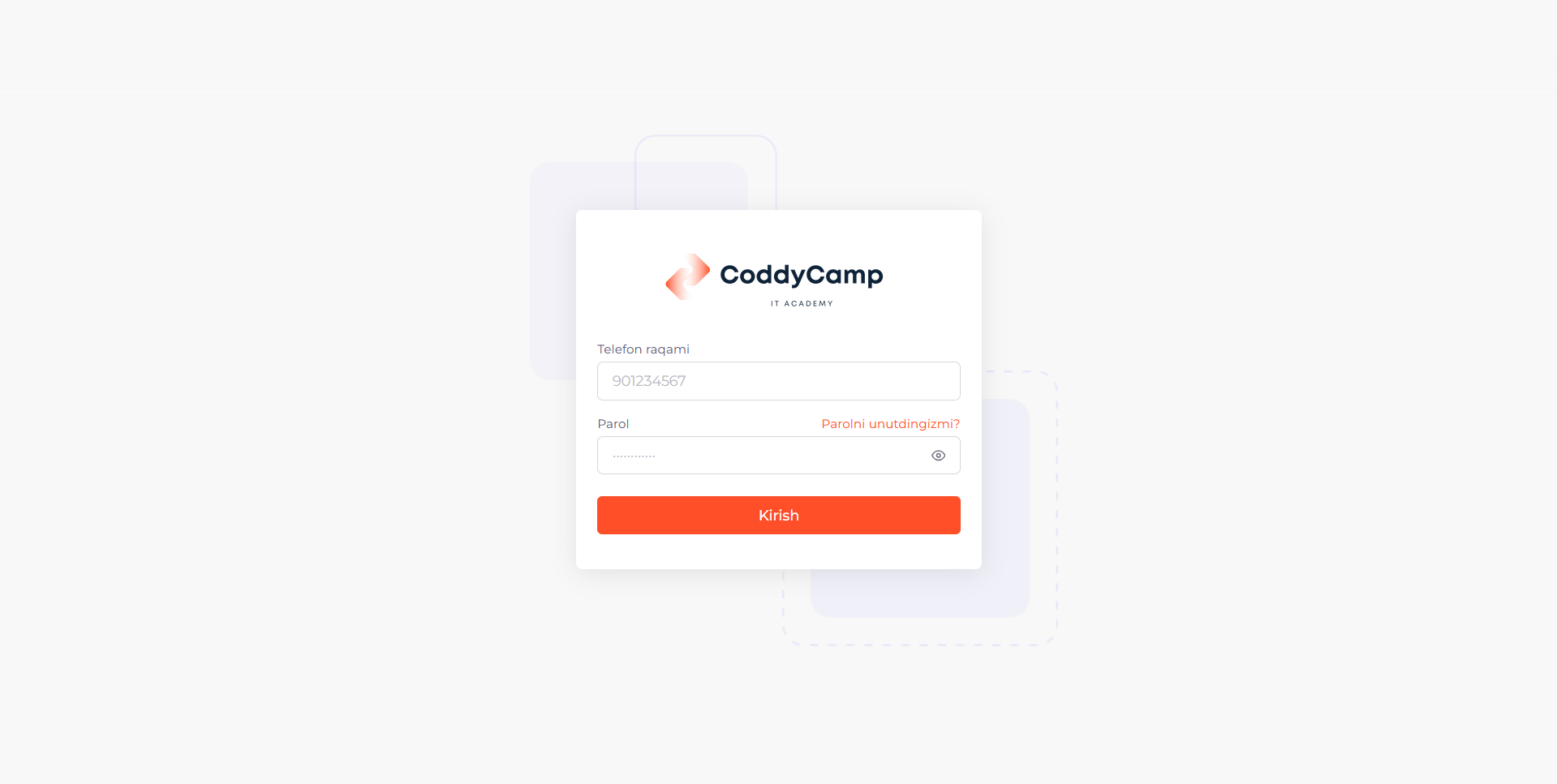 CoddyCamp Dashboard